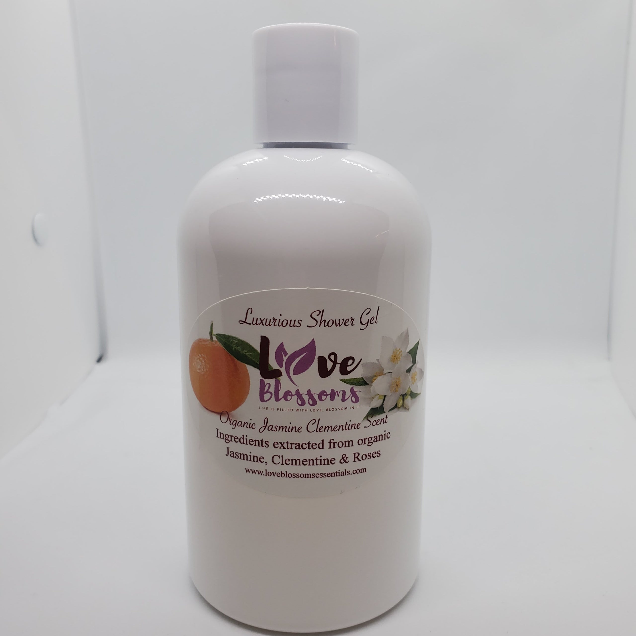 Luxurious Shower Gel - Organic Jasmine Clementine Scent image 0
