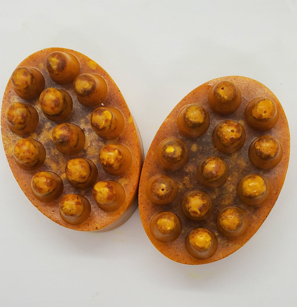 Face & Body Turmeric, Honey, and Oatmeal Shea Butter Massage Bar. image 0