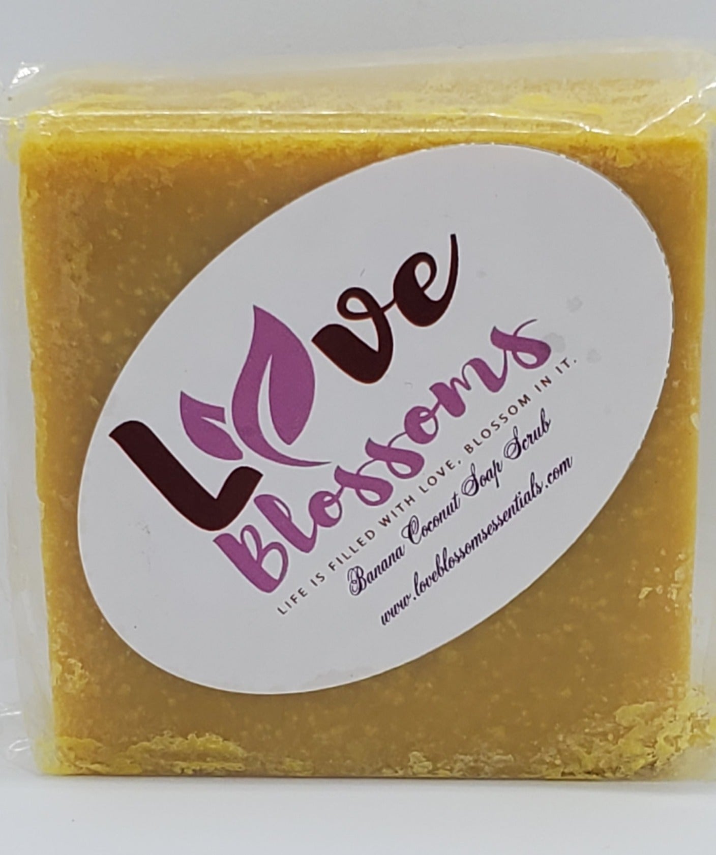 Banana & Coconut Soap Scrub Bar image 0