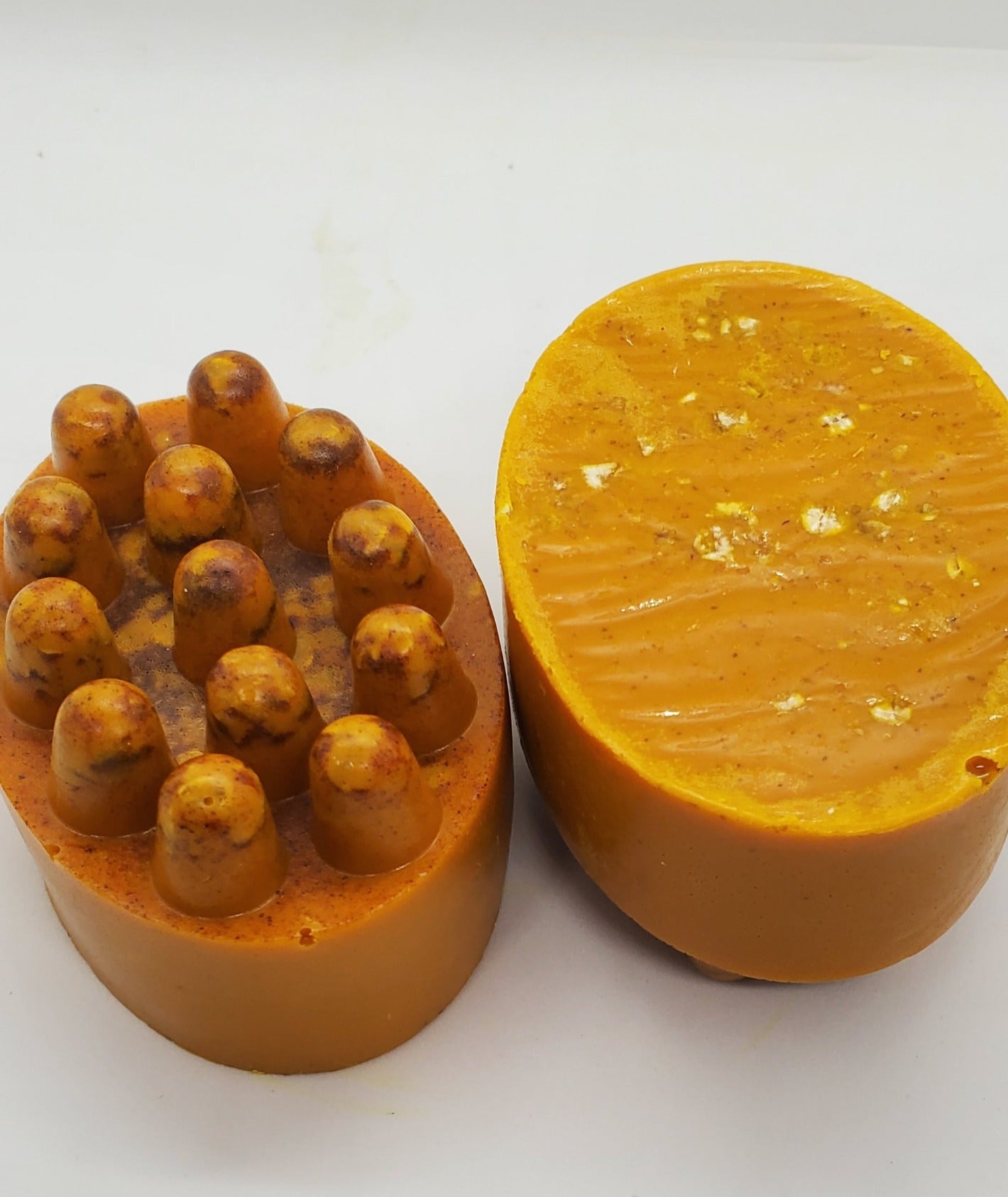 Face & Body Turmeric, Honey, and Oatmeal Shea Butter Massage Bar. image 1